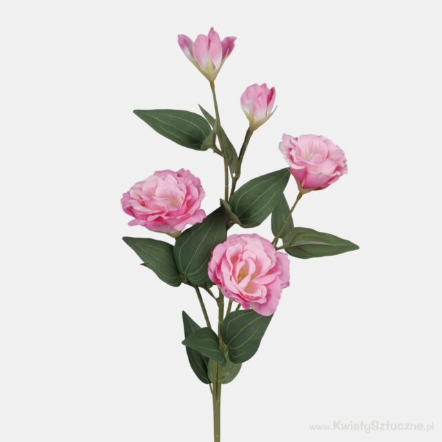 Vaaleanpunainen eustoma-tekokukka, 70 cm