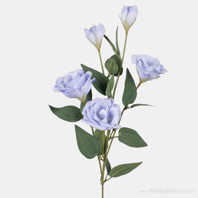 Sininen eustoman tekokukkaoksa, 70 cm