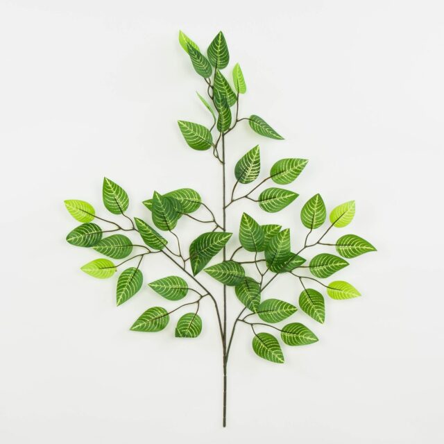Vihreä fikuksen tekokasvin oksa 60 cm