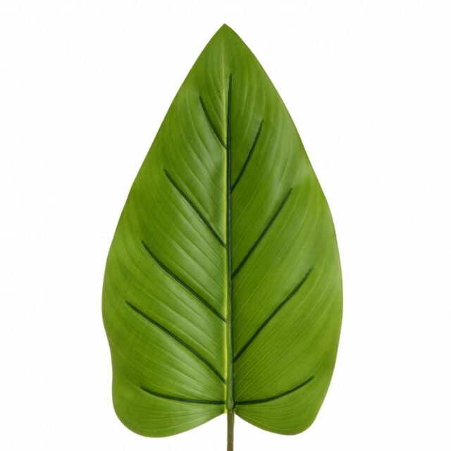 Vihreä kumipintainen filodendronin tekolehti 93 cm