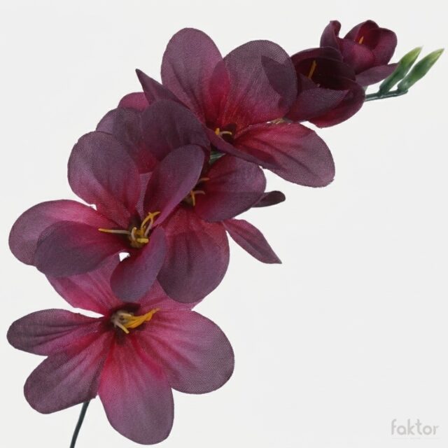 Viininpunainen freesia-tekokukan kukkapää
