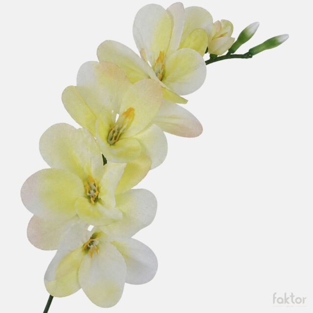 Vaaleanvihreä freesia-tekokukan kukkapää