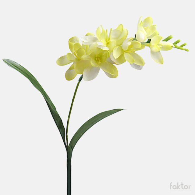 Vaaleanvihreä freesia-tekokukka