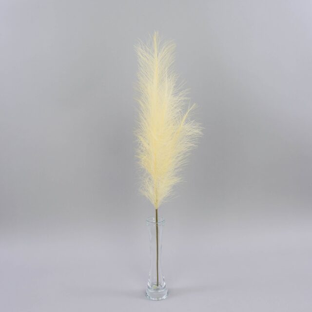 Vaaleankeltainen tekokoristeheinän oksa 80 cm