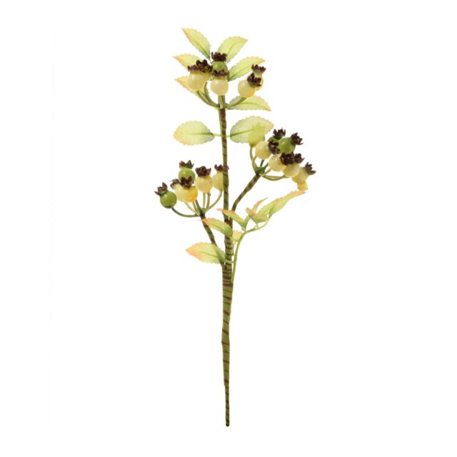 Kermanvärinen koristeoksa pienillä palloilla, 35 cm