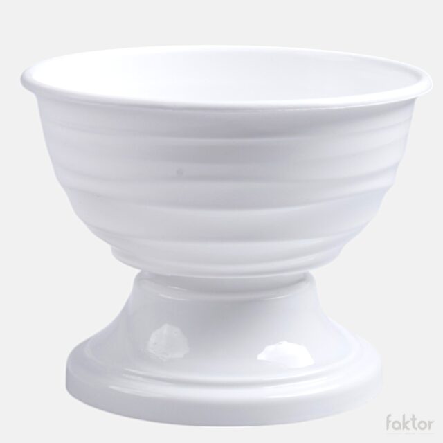 Valkoinen Sonia-kukkaruukku 18 cm