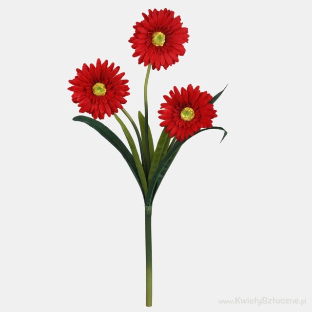 Puhdas punainen gerbera-tekokukka