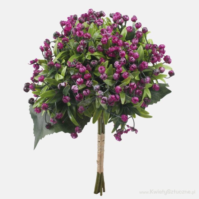 Violetti harsokukkatekokimppu, 34 cm
