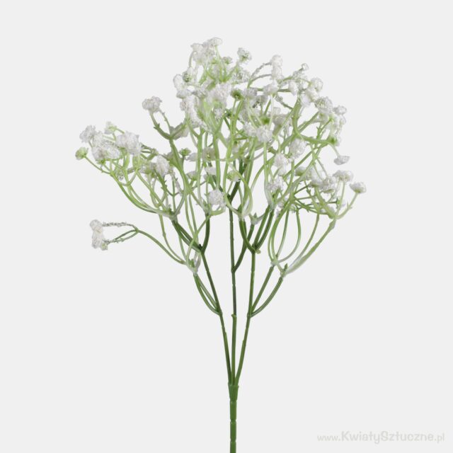 Valkoinen harsokukka tekokukka 65 cm