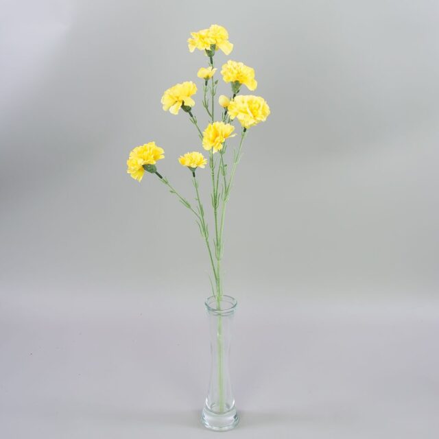 Keltainen tekoneilikan oksa x3
