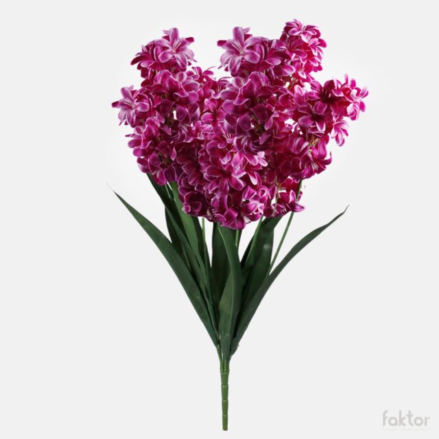 Violetti hyasintti-tekokukkakimppu