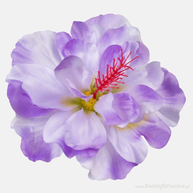 Violetti satiinihibiskuksen tekokukan kukkapää