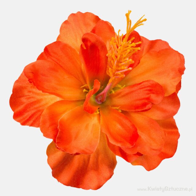 Oranssinvihreä satiinihibiskuksen tekokukan kukkapää