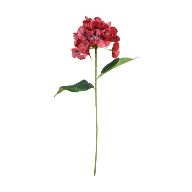 Punainen hortensian tekokukkaoksa 60 cm