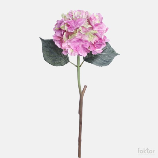 Vaaleanpunavihreä tekohortensia 60 cm