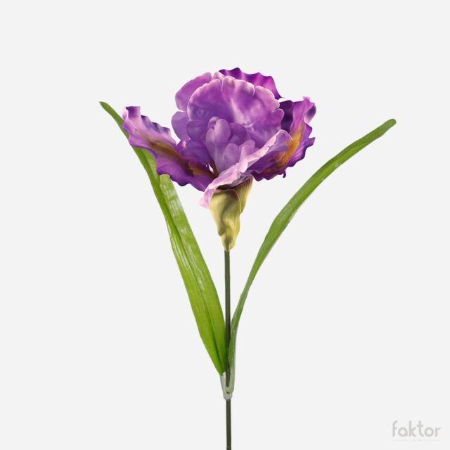 Laventelinvärinen iiris-tekokukka, 58 cm