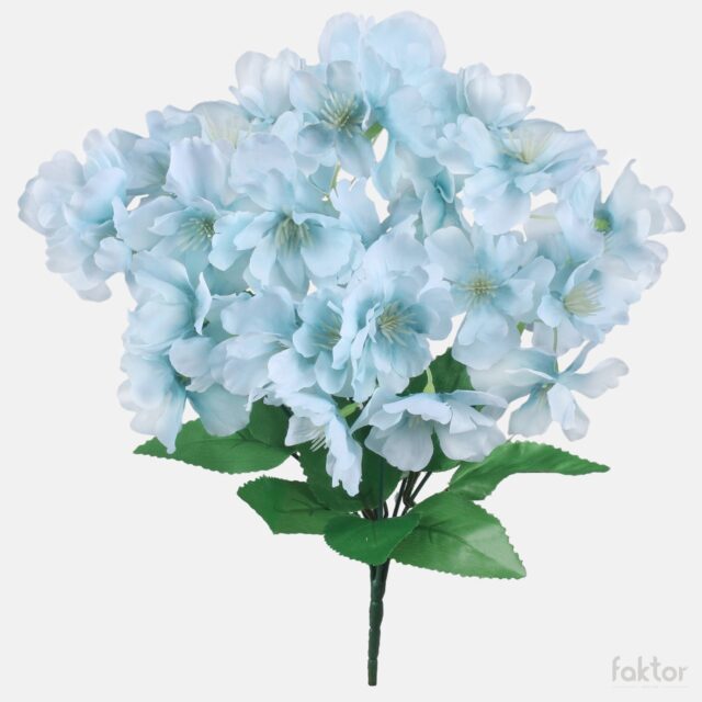 Vaaleansininen omenankukkatekukkapensas, 32 cm