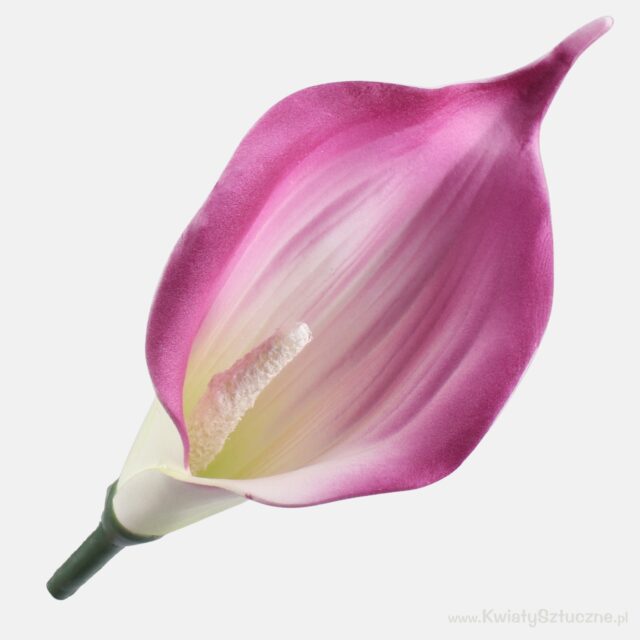 Vihreä–violetti Mini foam calla -tekokukan kukkapää