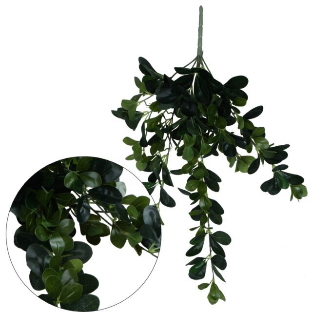 Tummanvihreä riippuva kluzja-tekokasvi 77 cm