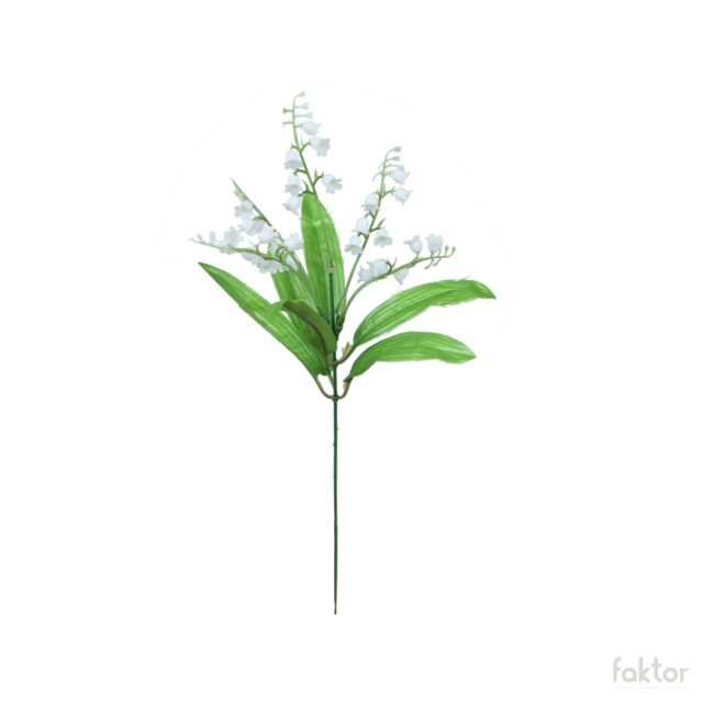 Valkoinen kielo tekokukka 34 cm