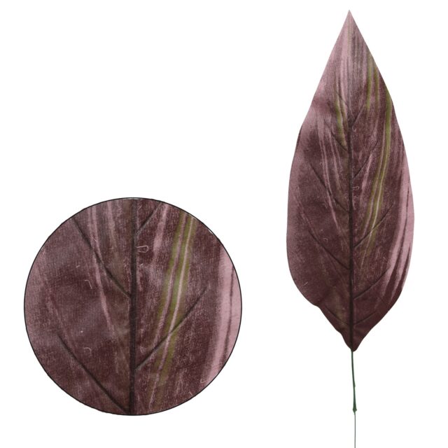 Viininpunainen kordyliinin tekolehti 64 cm