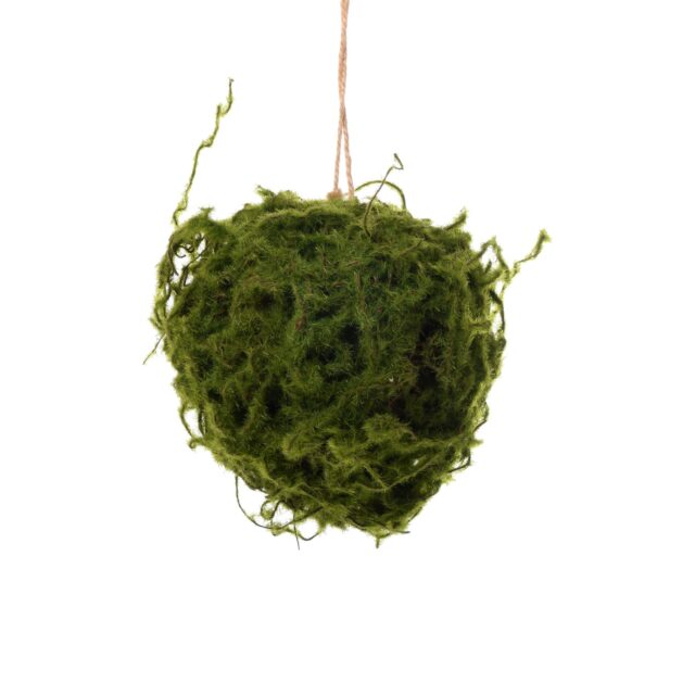 Vihreä koristeellinen sammalpallo 17 cm
