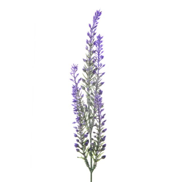 Violetti laventelin tekokukkavarsi 33 cm