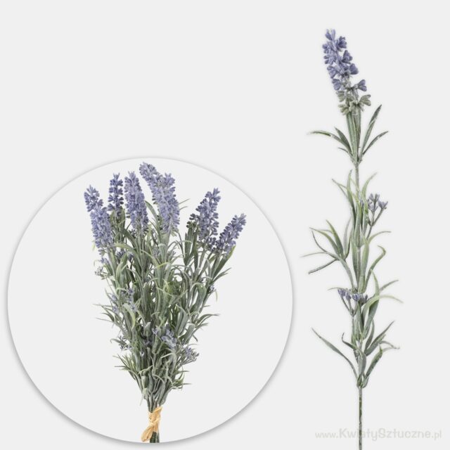 Violetti laventelin oksa tekokukka 45 cm