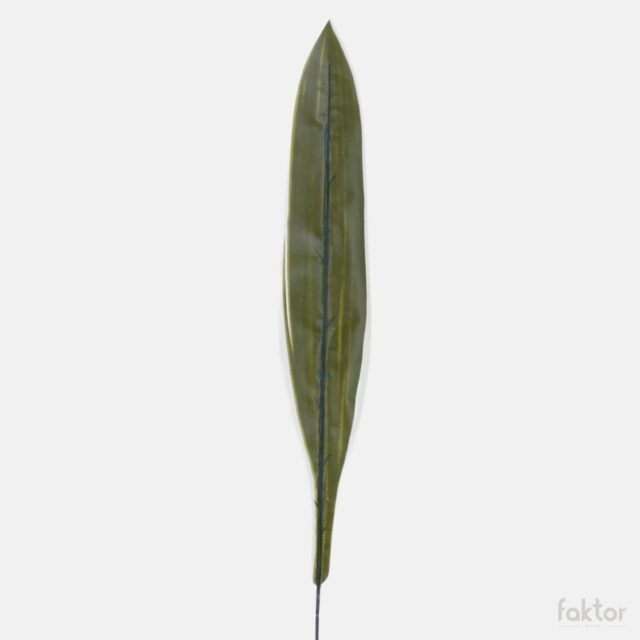 Vihreä-keltainen dracaenan tekokasvin lehti