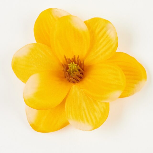 Keltainen magnolian tekokukan kukkapää