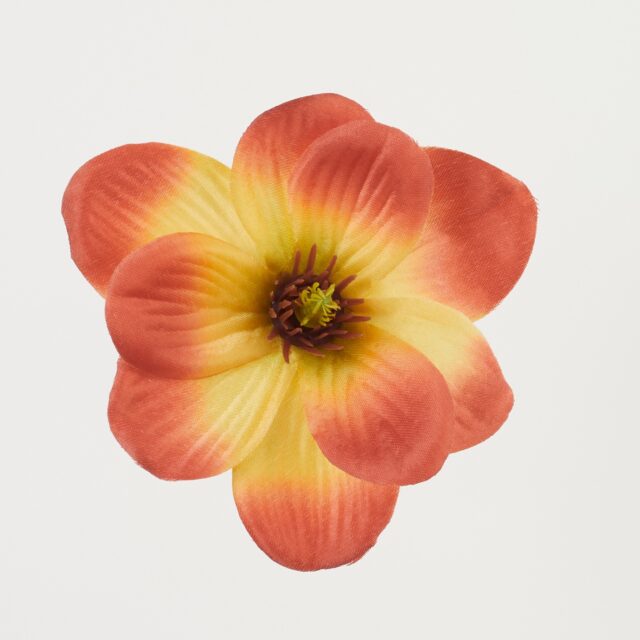 Ruskea-vihreä magnolian tekokukan kukkapää
