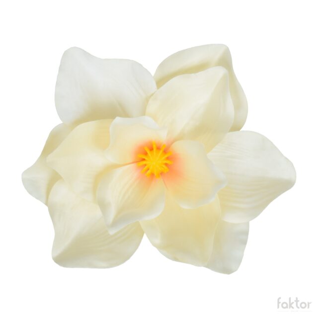 Vaaleankeltainen ja vaaleanpunainen magnolia-tekokukan kukkapää