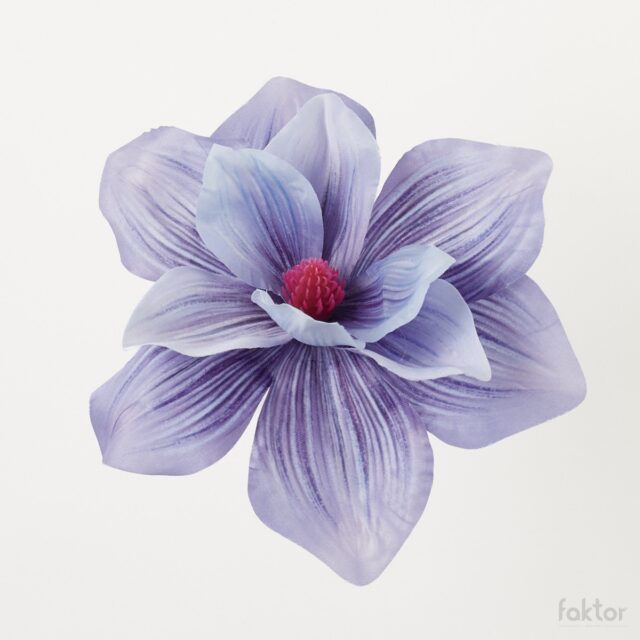 Sininen magnolia-tekokukan kukkapää 20 cm