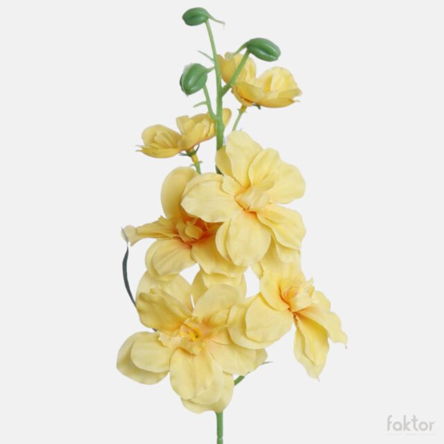 Keltainen malva-tekokukka 42 cm