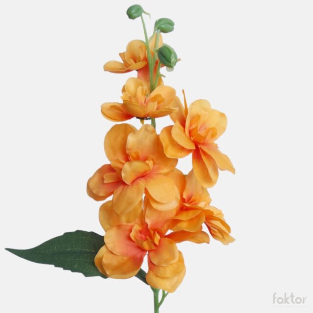 Oranssi malvan tekokukkaoksa 42 cm