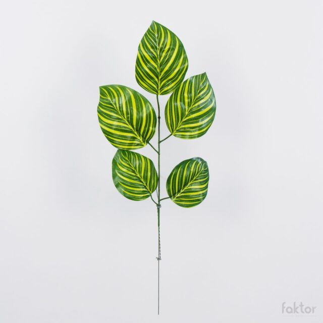 Tummanvihreä/keltainen mangonlehteä muistuttava tekokukkavihreä