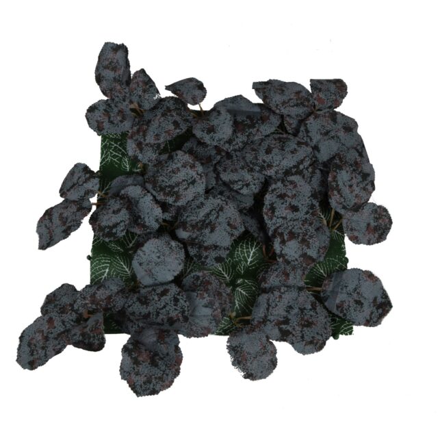 Harmaa pilkkulehtinen tekokasvimatto 25 × 25 cm