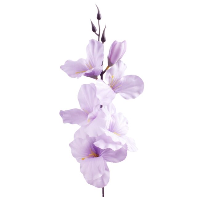 Vaaleansininen gladioluksen tekokukkaoksa 55 cm
