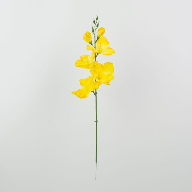 Keltavihreä satiininen tekogladiolusvarsi