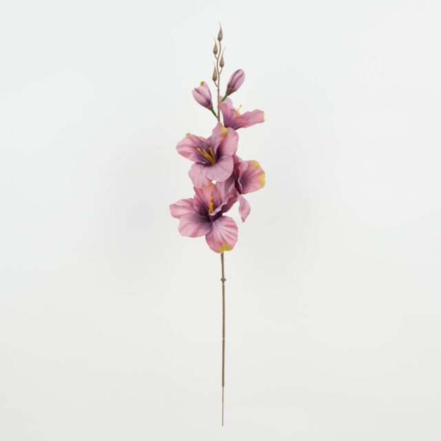 Violetti satiininen gladioluksen tekokukkaoksa