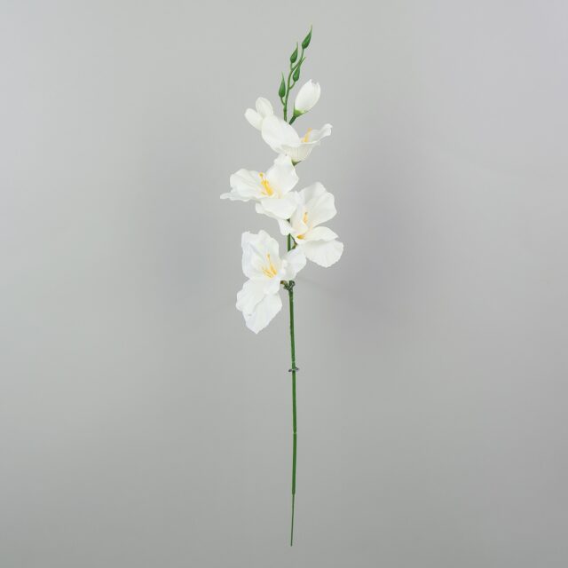 Kermanvärinen satiininen gladiolus-tekokukka