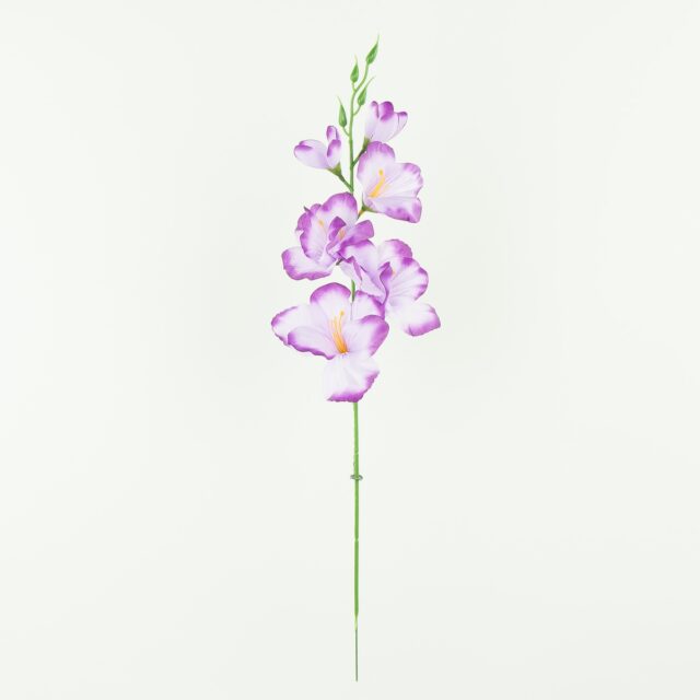 Violetti satiininen tekokukka gladioli