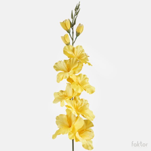Keltainen tekogladioli, 80 cm