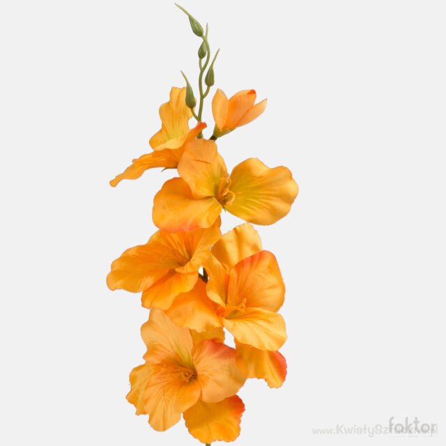 Oranssi satiininen gladiolus-tekokukka