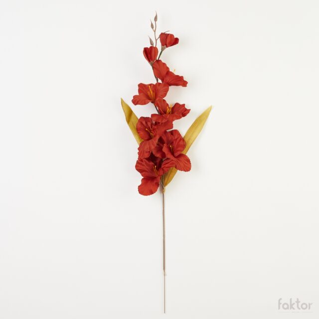 Kuparinpunainen gladiolus-tekokukka 64 cm