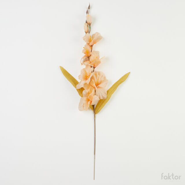 Persikanvärinen gladiolus-tekokukka 64 cm