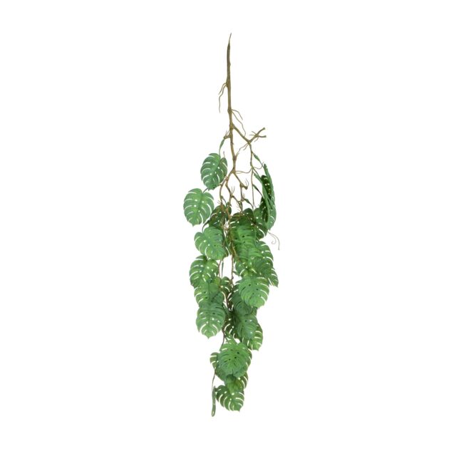 Tummanvihreä riippuva monstera-tekokasvi 105 cm