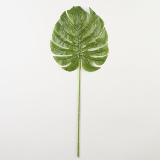 Vaaleanvihreä silikoninen monstera-tekolehti