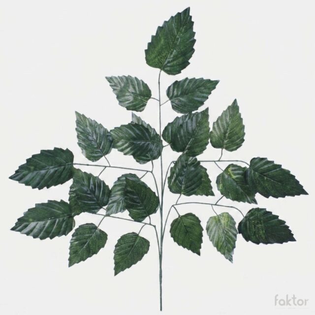Tummanvihreä tekokasvin leppäoksa, 74 cm