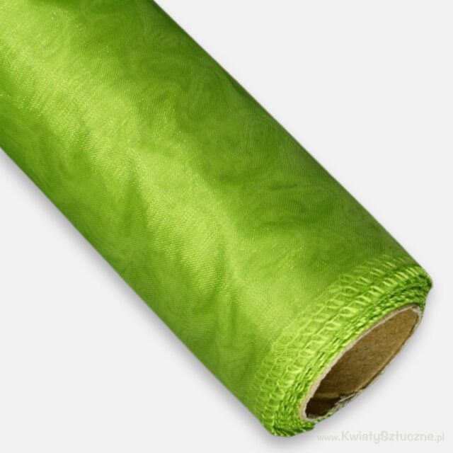 Viidakonvihreä organza 40 cm × 8,23 m
